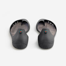 Load image into Gallery viewer, Freshoes Charcoal Grey with the Suede leather insoles Ash Grey rear view
