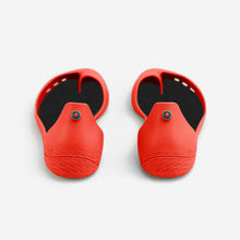 Load image into Gallery viewer, Freshoes Pepper Red with the Waterproof insoles Black rear view
