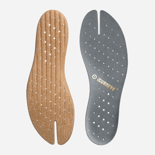 Freshoes Suede leather insoles Ash Grey