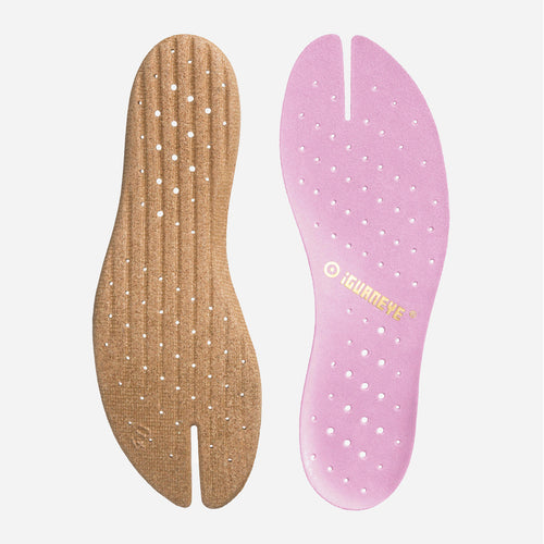 Freshoes Suede leather insoles Misty Rose