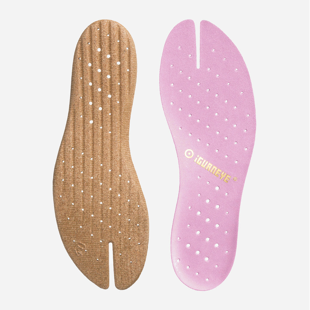 Freshoes Suede leather insoles Misty Rose