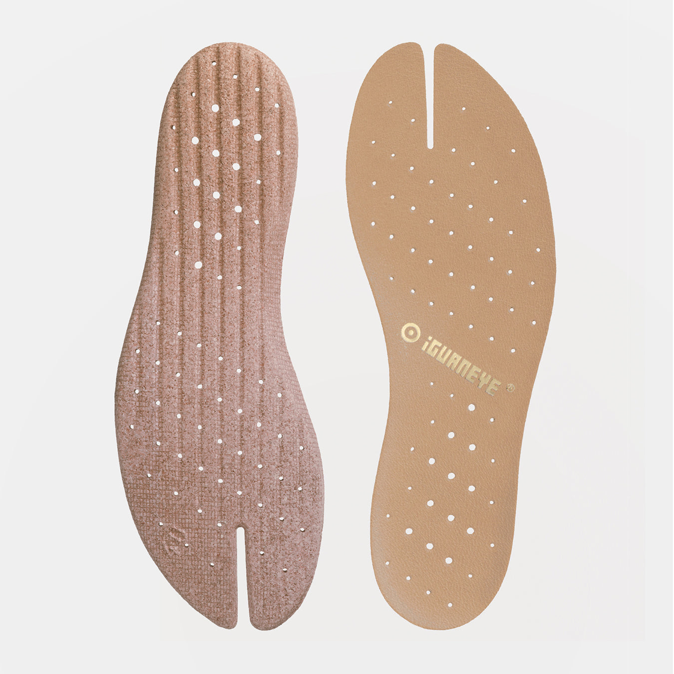 Suede Leather and cork insoles Freshoes Natural Beige – iGUANEYE
