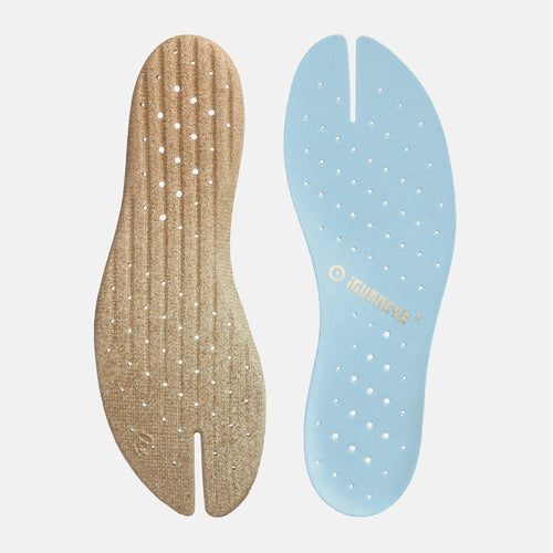 Freshoes Suede leather insoles Sky Blue