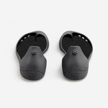 Load image into Gallery viewer, Freshoes Charcoal Grey with the Waterproof insoles Black rear view

