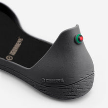 Load image into Gallery viewer, Freshoes Charcoal Grey with the Waterproof insoles Black close up view
