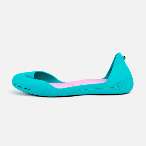 Freshoes Lagoon with the Suede leather insoles Misty Rose side view