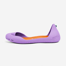 Load image into Gallery viewer, Freshoes Lilas with the Suede leather insoles Amber Orange side view
