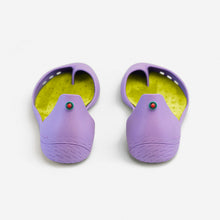 Lade das Bild in den Galerie-Viewer, Freshoes Lilas with the Suede leather insoles Yellow Green rear view
