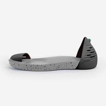 Load image into Gallery viewer, Jungle Light Black with Grey Inked soles side view
