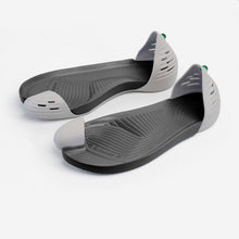 Load image into Gallery viewer, Jungle Light Grey with Black soles perspective view
